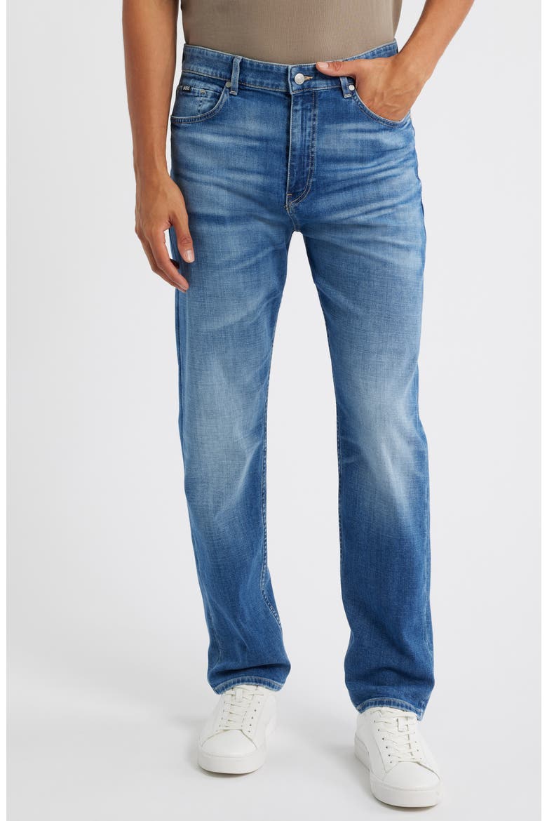 Ogden Straight Leg Jeans, Main, color, BRIGHT BLUE
