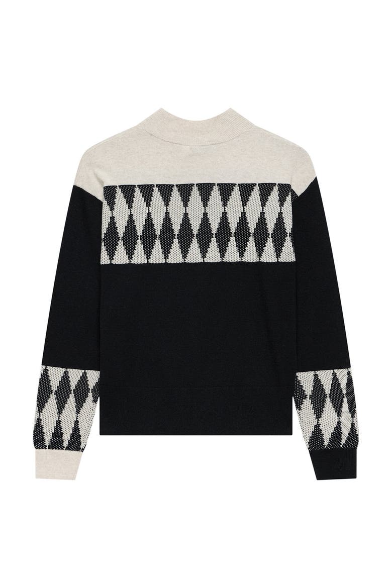Cotton Blend Graphic Sweater, Alternate, color, Stone