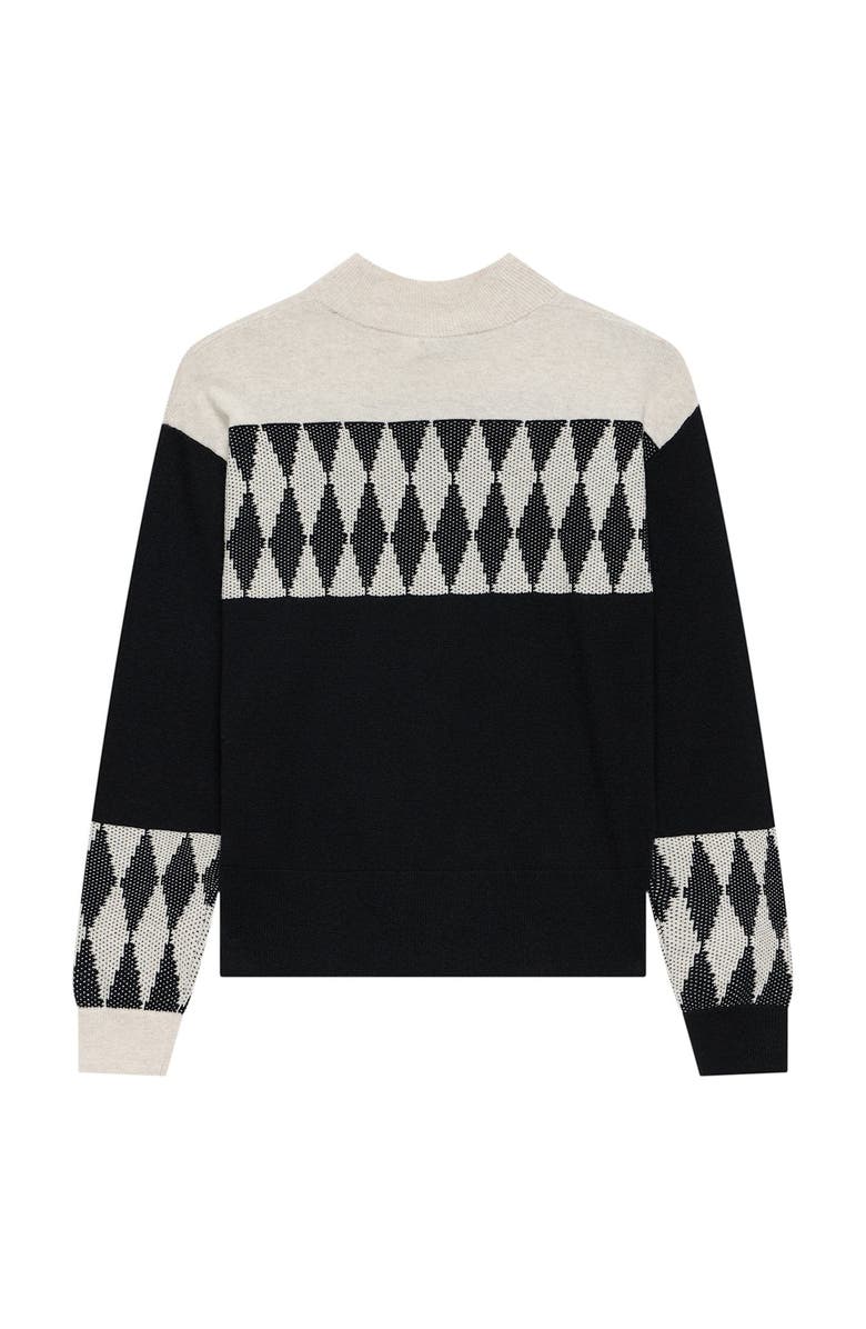 MINT VELVET Cotton Blend Graphic Sweater, Alternate, color, Stone