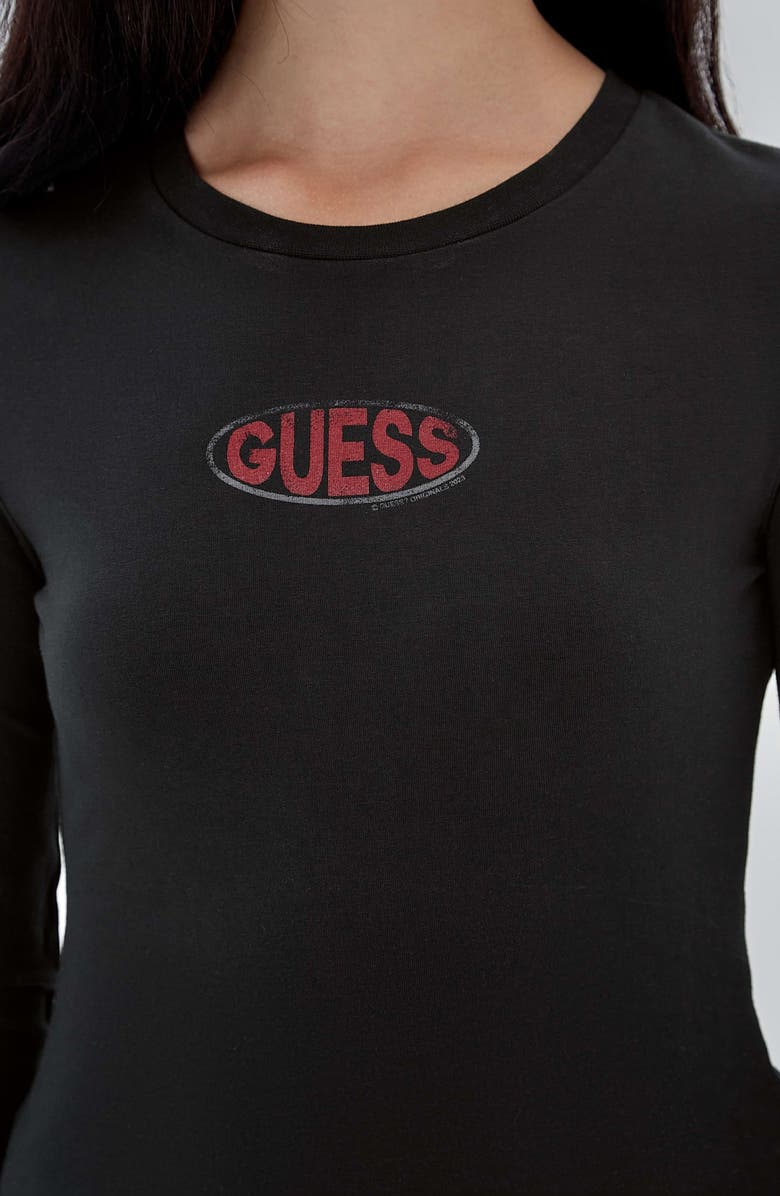 GUESS ORIGINALS Go Logo Long Sleeve Cotton Graphic T-Shirt, Alternate, color, 