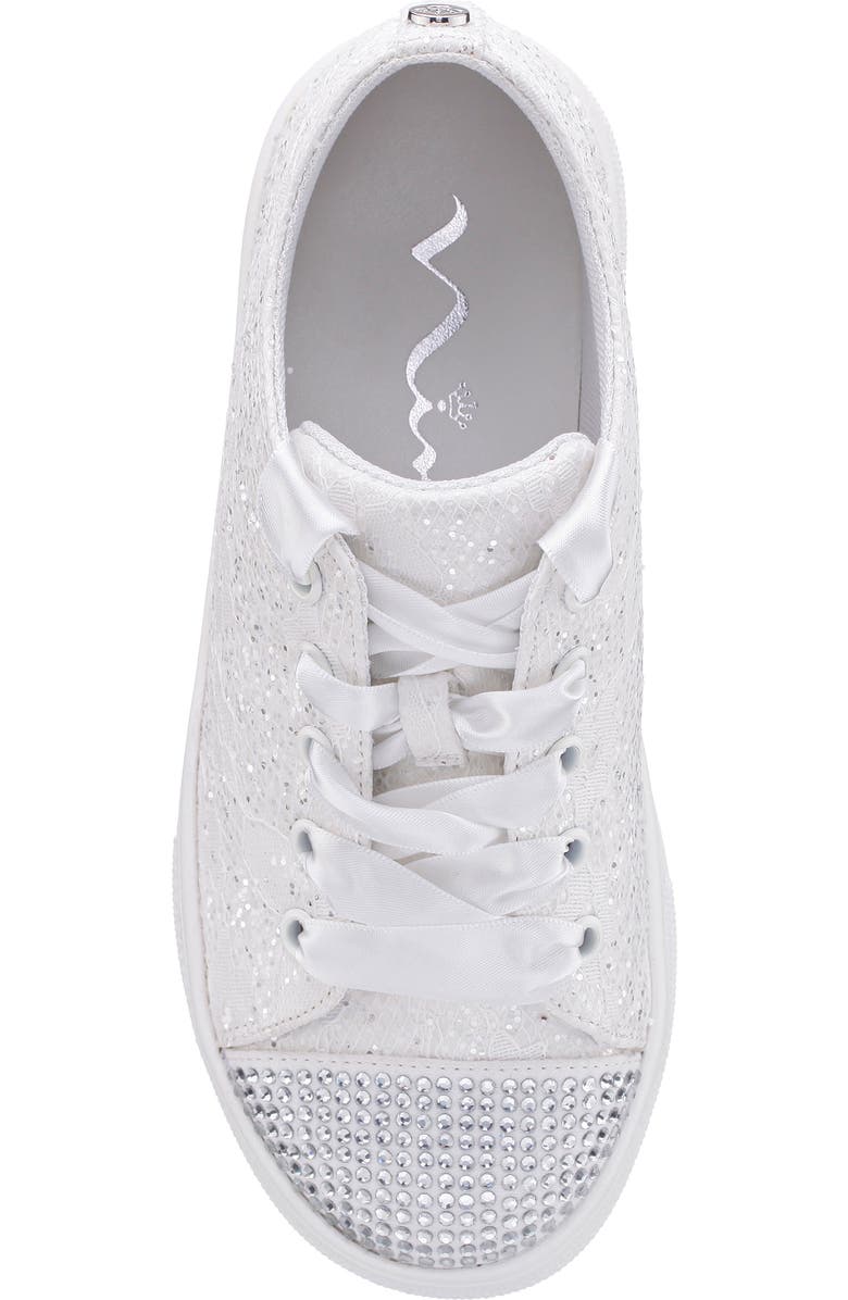 Nina Kids' Glitter Cap Toe Sneaker, Alternate, color,