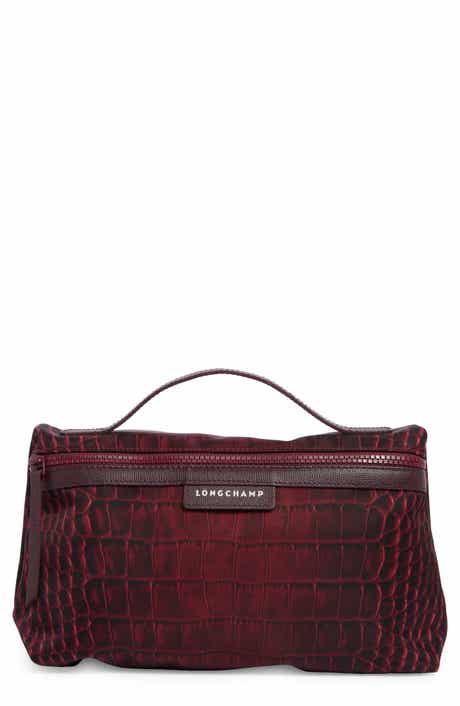 Longchamp Le Pliage Croco Cosmetic Bag