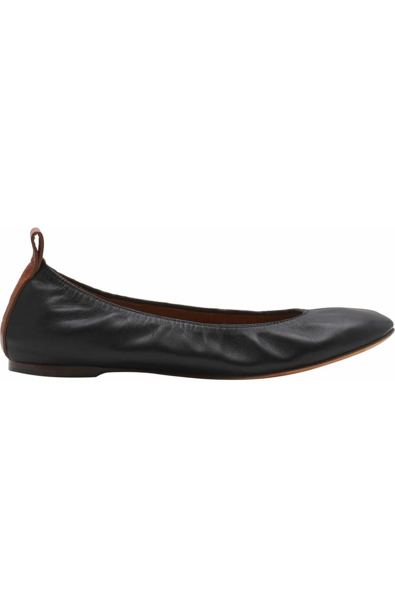 Lanvin The Leather Ballerina Flat, Main, color,