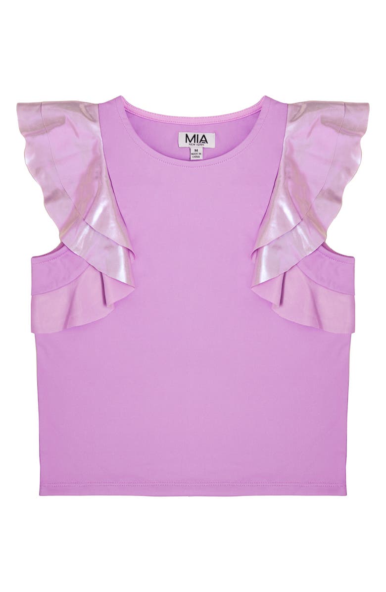 MIA New York Kids' Flutter Sleeve Top, Main, color, 