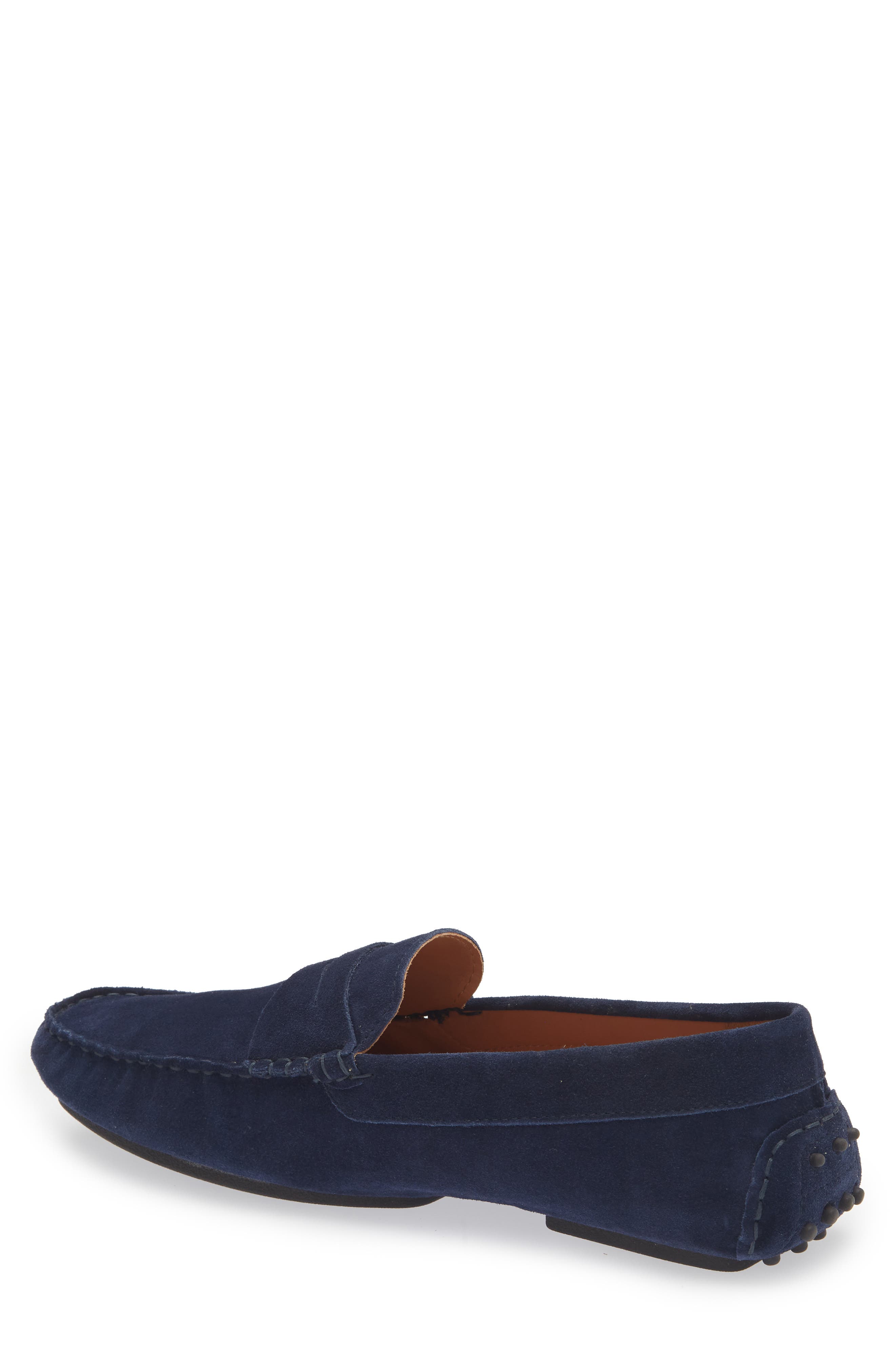 Redondo Penny Loafer, Alternate, color, NAVY SUEDE
