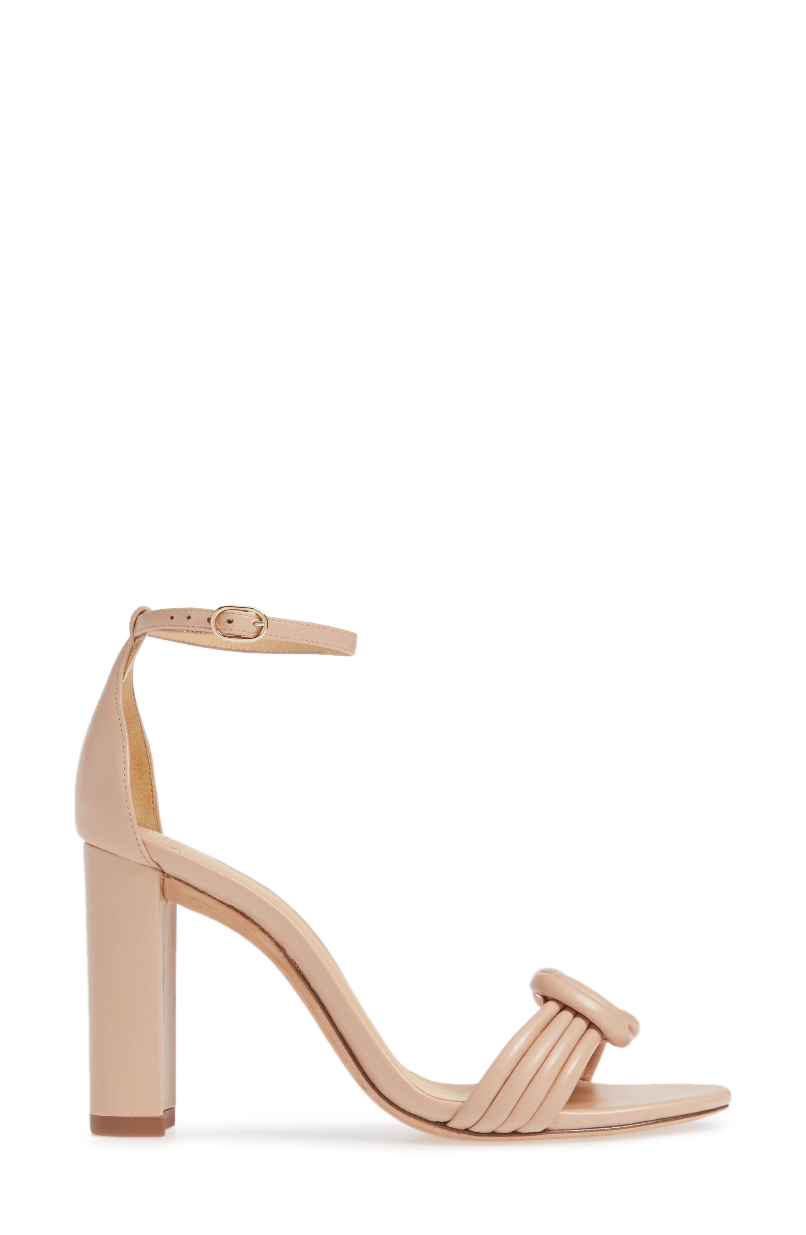 Alexandre Birman Chiara Knot Ankle Strap Sandal, Alternate, color, Light Sand
