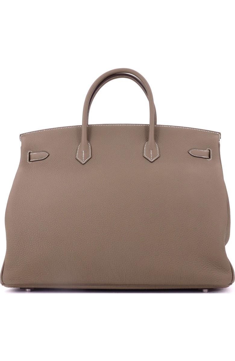 Pre-Owned Hermes Birkin Handbag Grey Togo with Palladium Hardware 40, Alternate, color, Etoupe