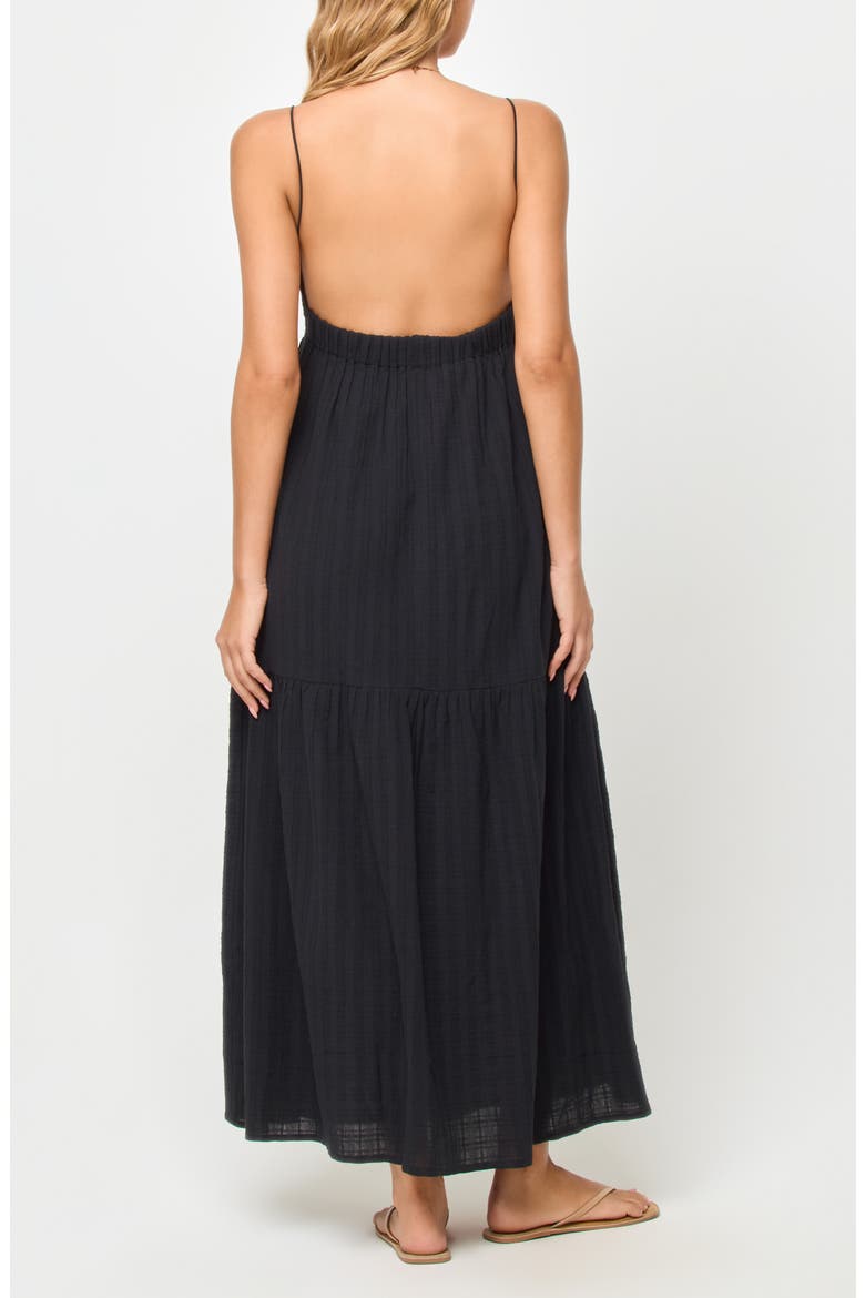 Ashton Cotton Maxi Dress, Alternate, color, BLACK