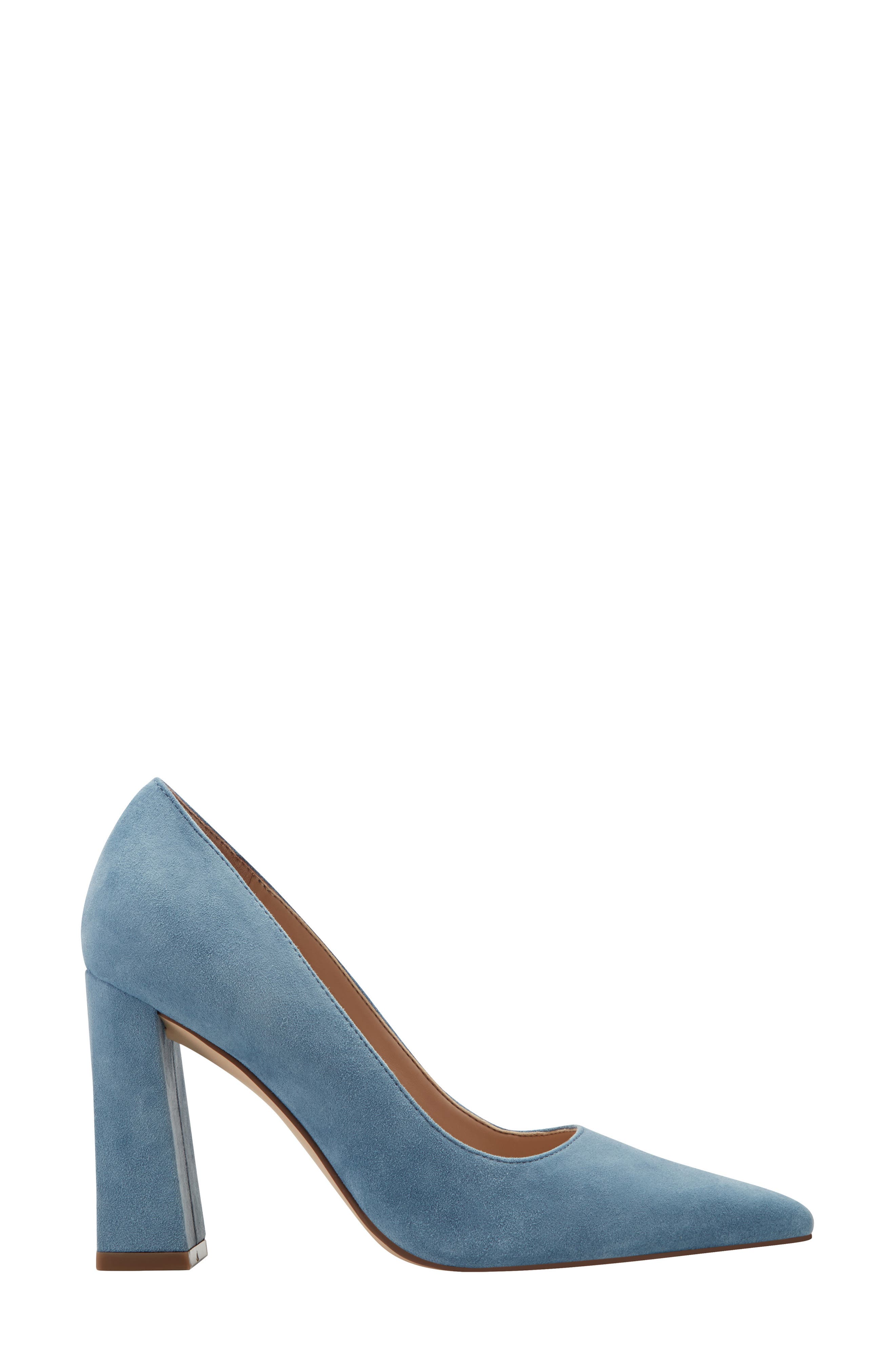Minny Pointed Toe Pump, Alternate, color, MEDIUM BLUE
