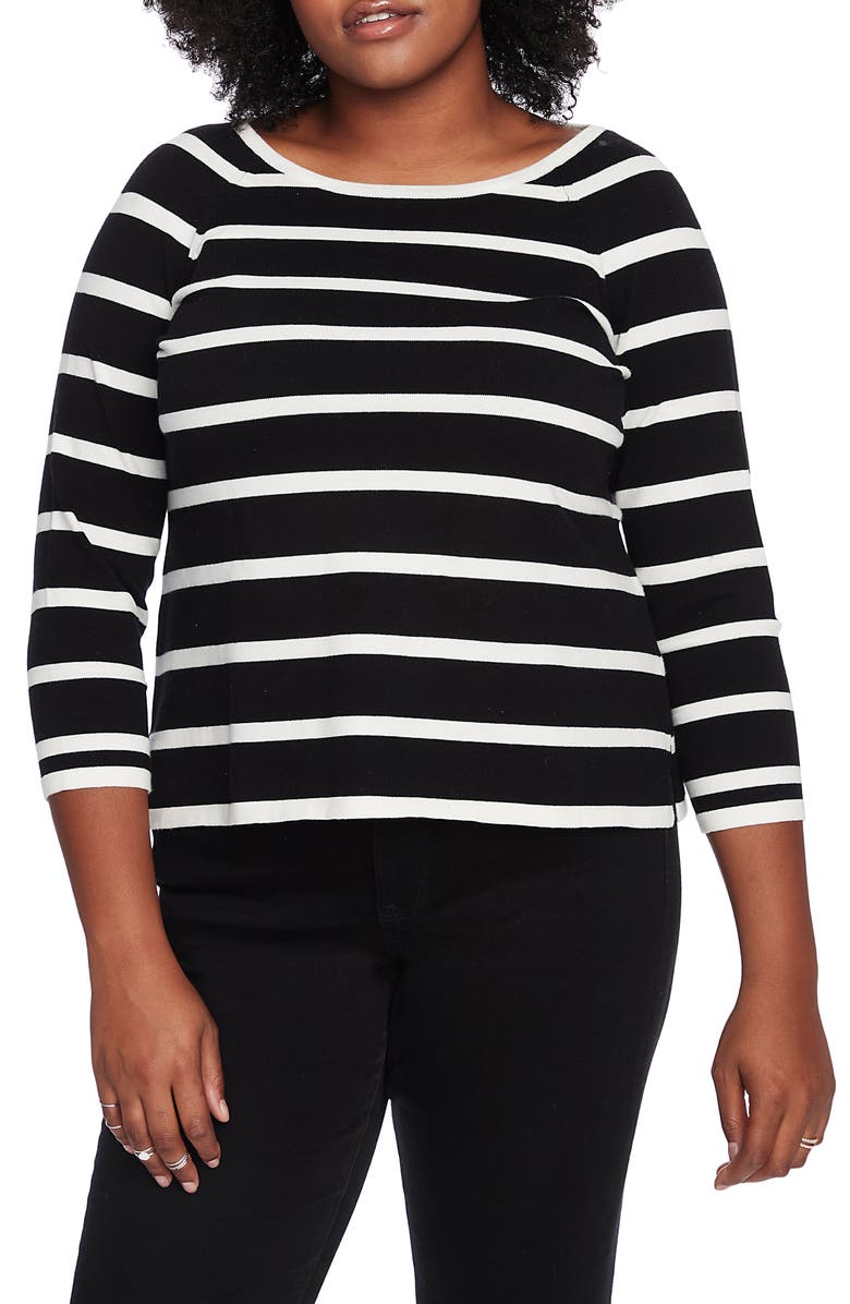 Court & Rowe Stripe Jersey Sweater, Main, color, 