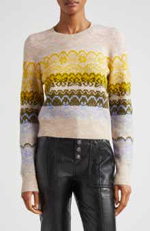 Cinq à Sept Fair Isle Studded Sweater