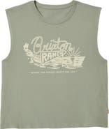 Brixton Ranch Logo Cotton Graphic Muscle Tank