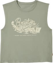 Brixton Ranch Logo Cotton Graphic Muscle Tank