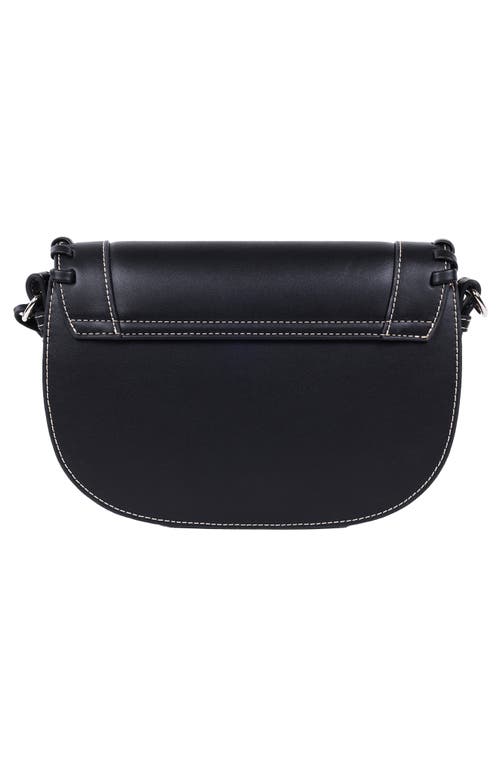 True Religion Whipstitched Saddle Bag In Black