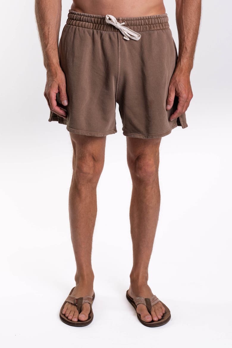Gender Inclusive French Terry Day Short, Alternate, color, Brownstone
