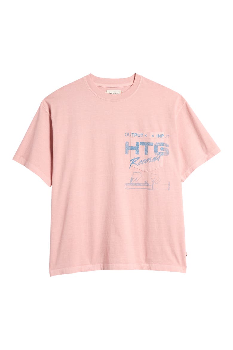 HTG Records Graphic T-Shirt, Alternate, color, PINK