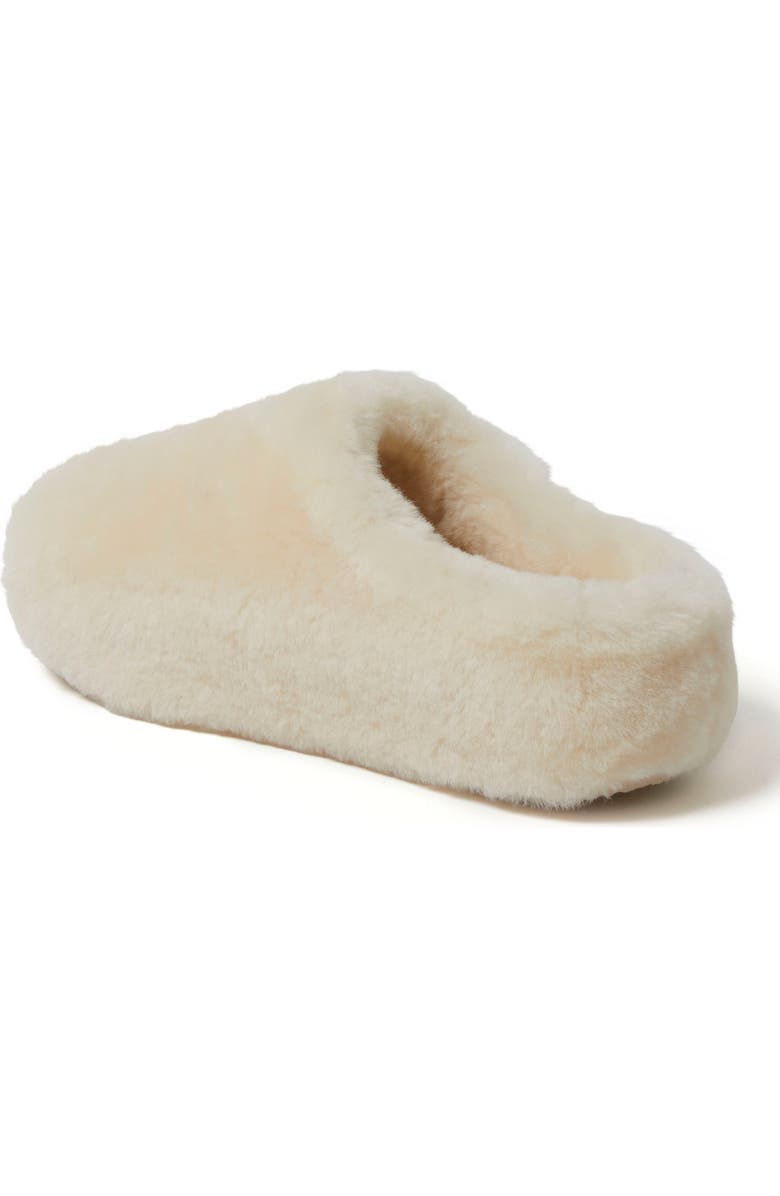 DEARFOAMS Fireside Maryboro Genuine Shearling Platform Fuzzy Clog Slipper, Alternate, color, Natural