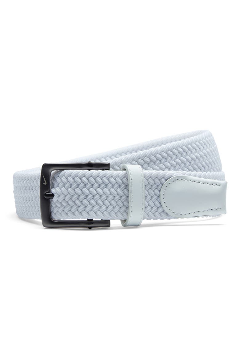 Woven Stretch Belt, Main, color, WHITE