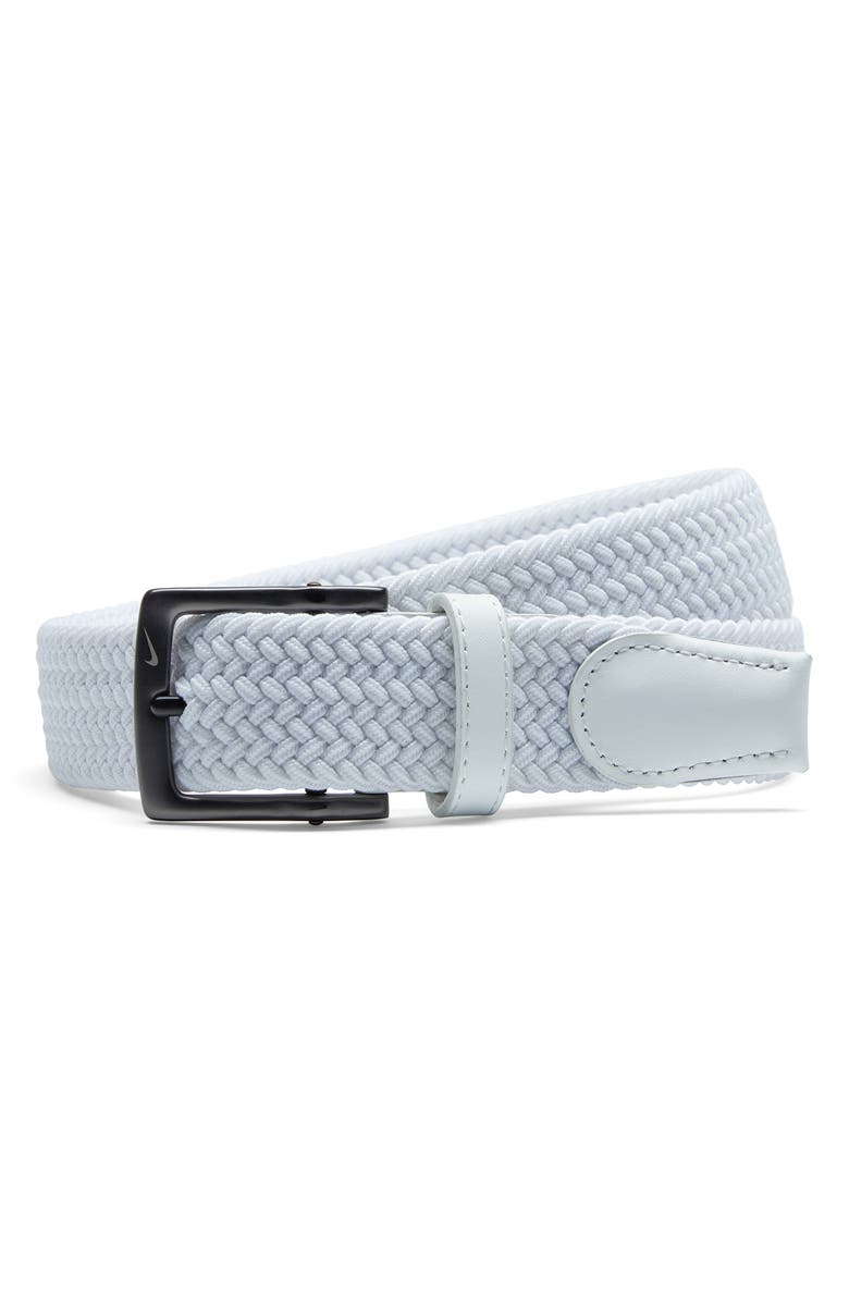 Nike Golf Woven Stretch Belt, Main, color, White