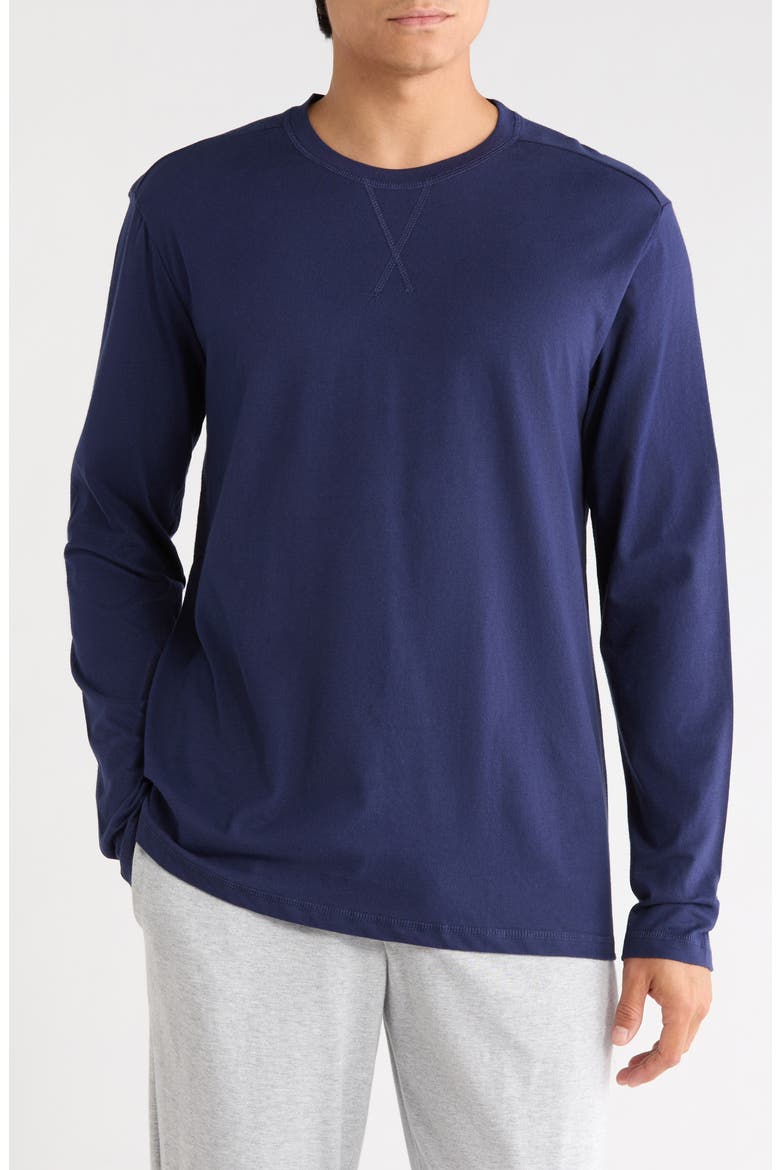 Lounge Long Sleeve T-Shirt, Main, color, NAVY PEACOAT