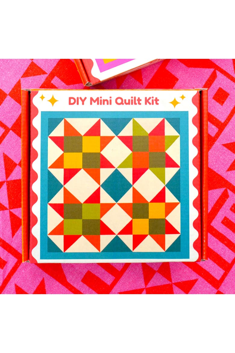 Mini Quilt Kits, Alternate, color, Turquoise