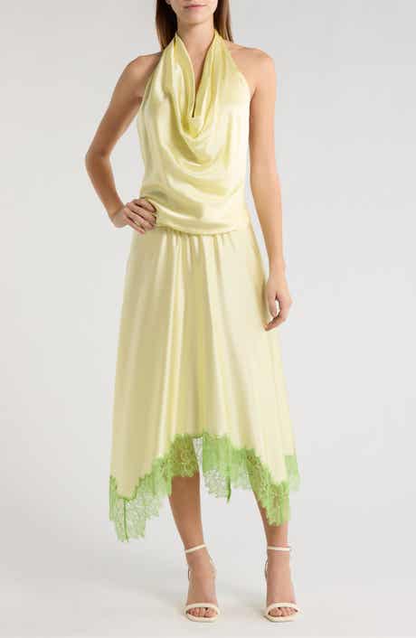 Elira Cowl Halter Neck Midi Dress
