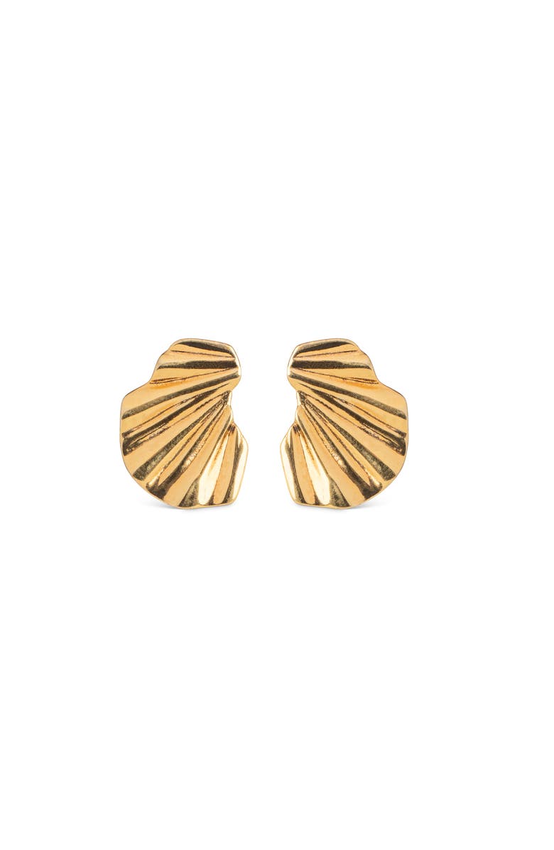 ENAMEL Copenhagen Wave Earring, Main, color, Gold