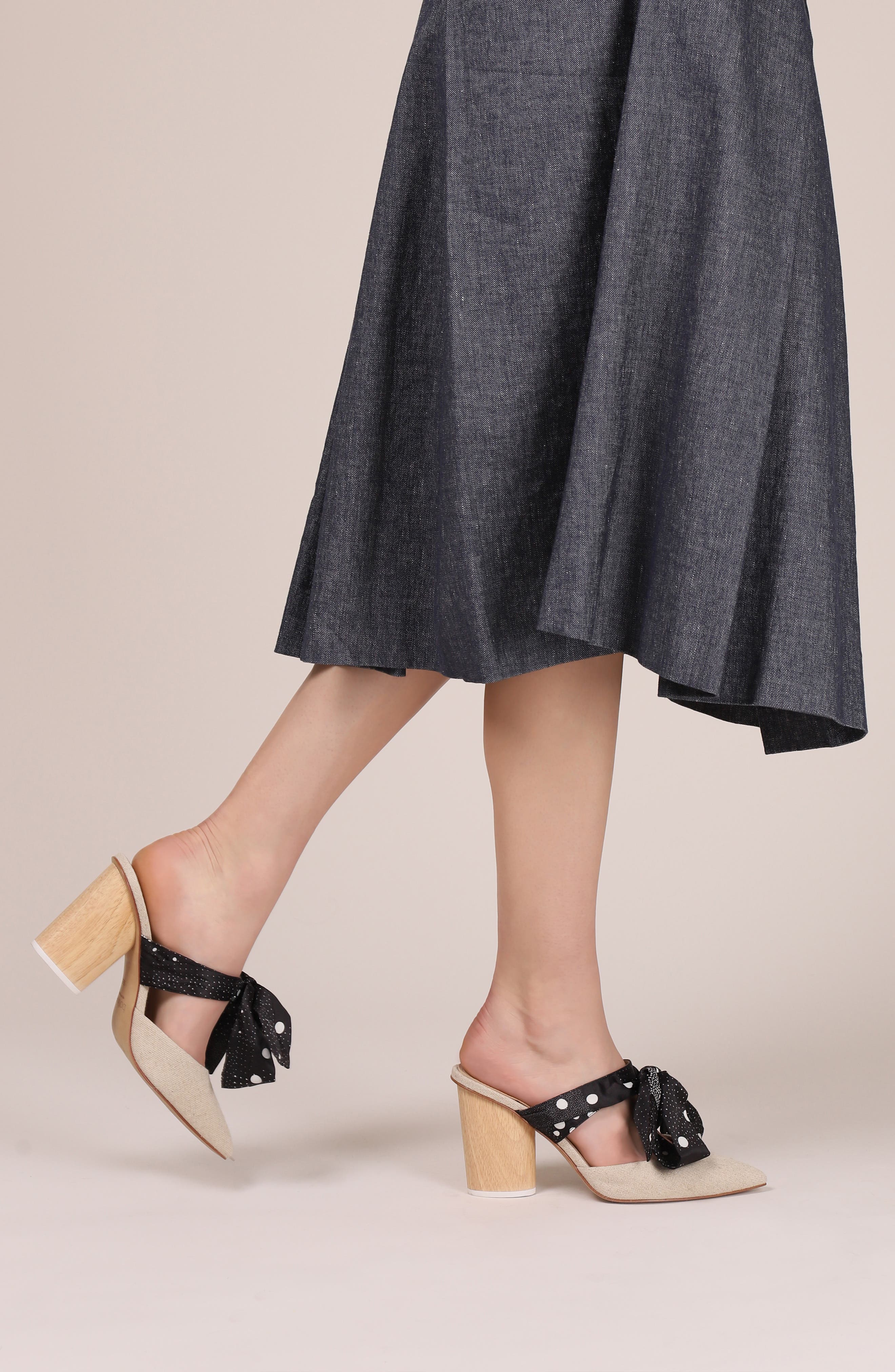 Botkier Hampton Bow Pointy Toe Mule, Alternate, color, 