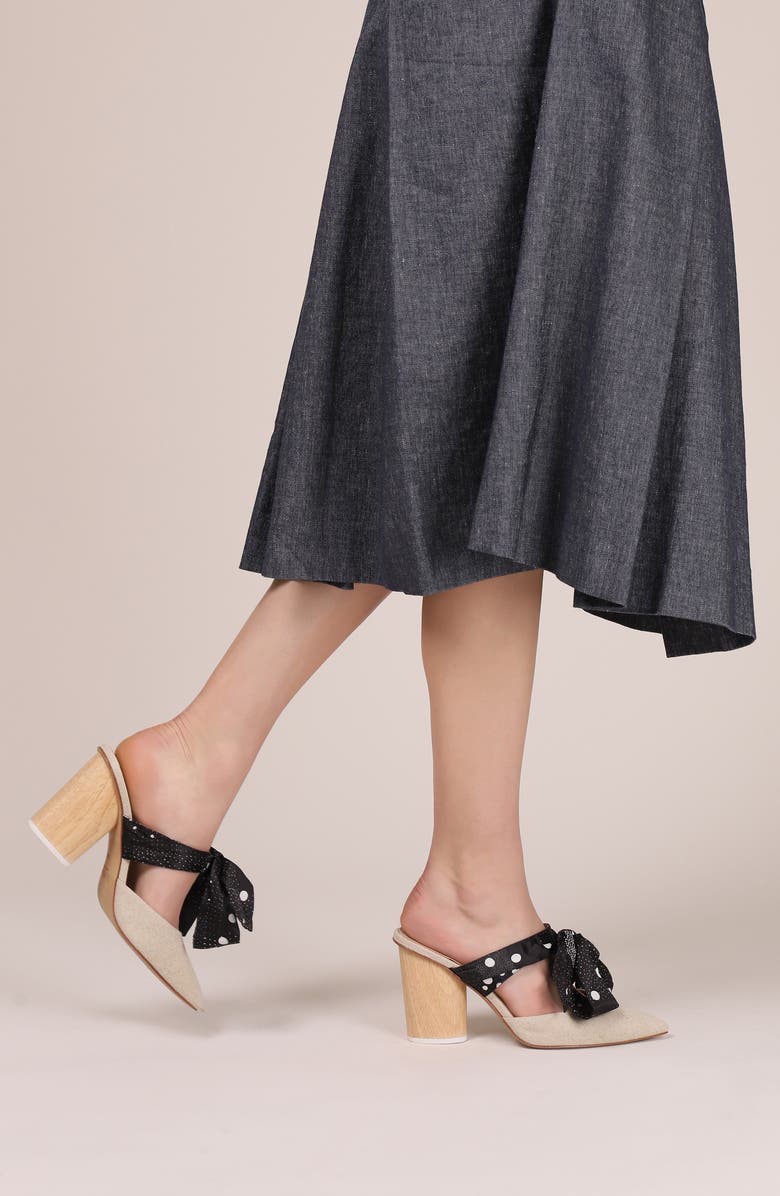 Botkier Hampton Bow Pointy Toe Mule, Alternate, color,