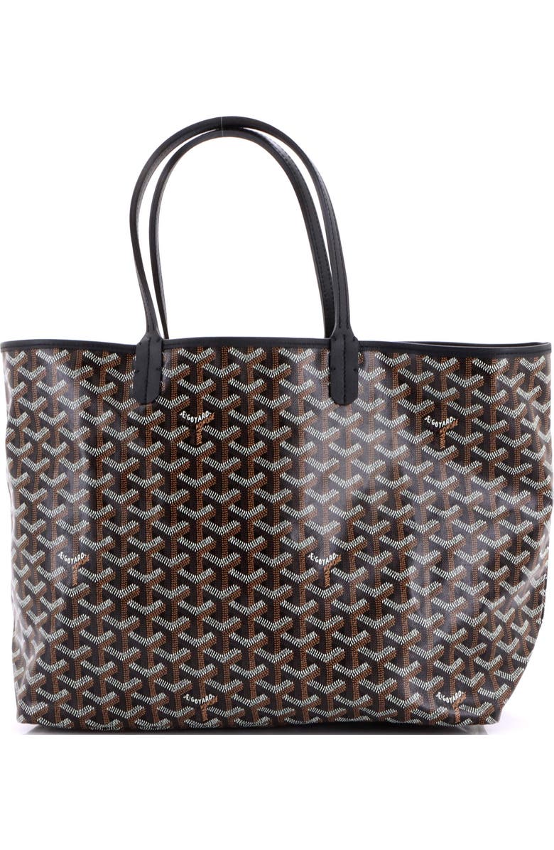 Pre-Owned Goyard Saint Louis Tote Coated Canvas PM, Main, color, Black