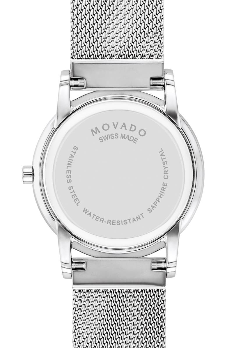 Movado Museum Classic Mesh Strap Watch, 33mm, Alternate, color, 