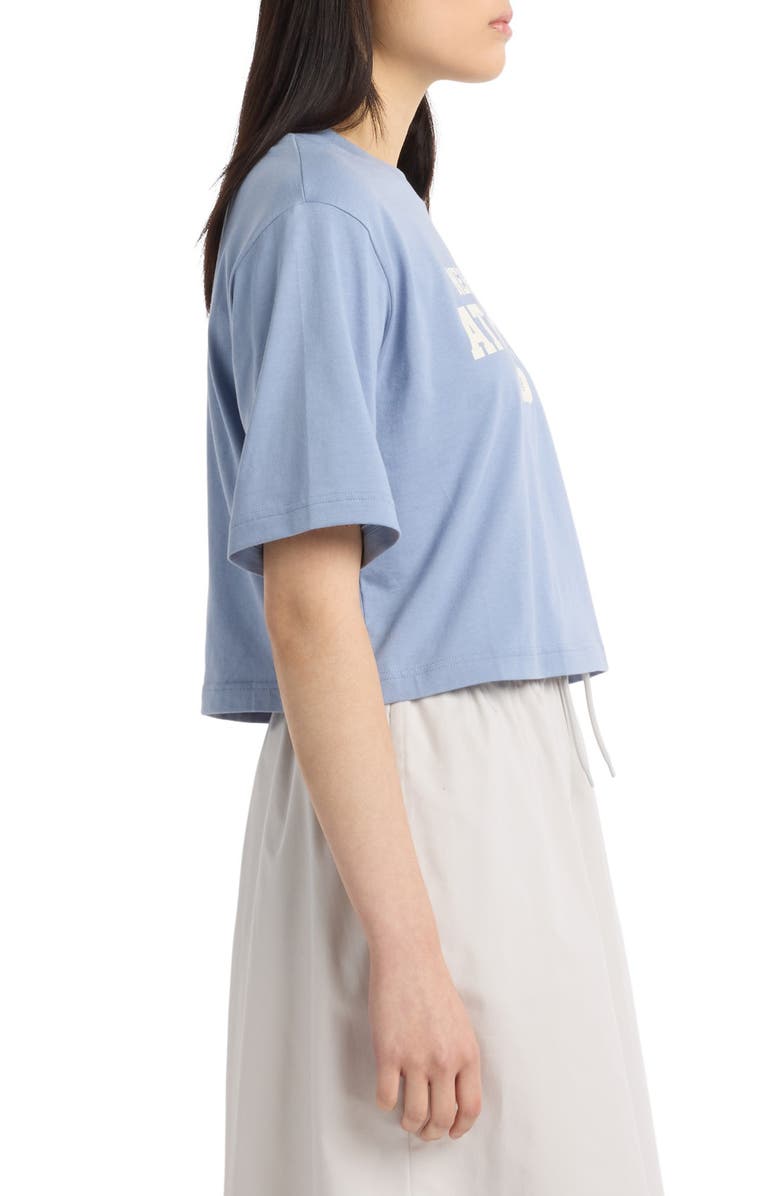 New Balance Heritage Relaxed Crop Logo Graphic T-Shirt, Alternate, color,