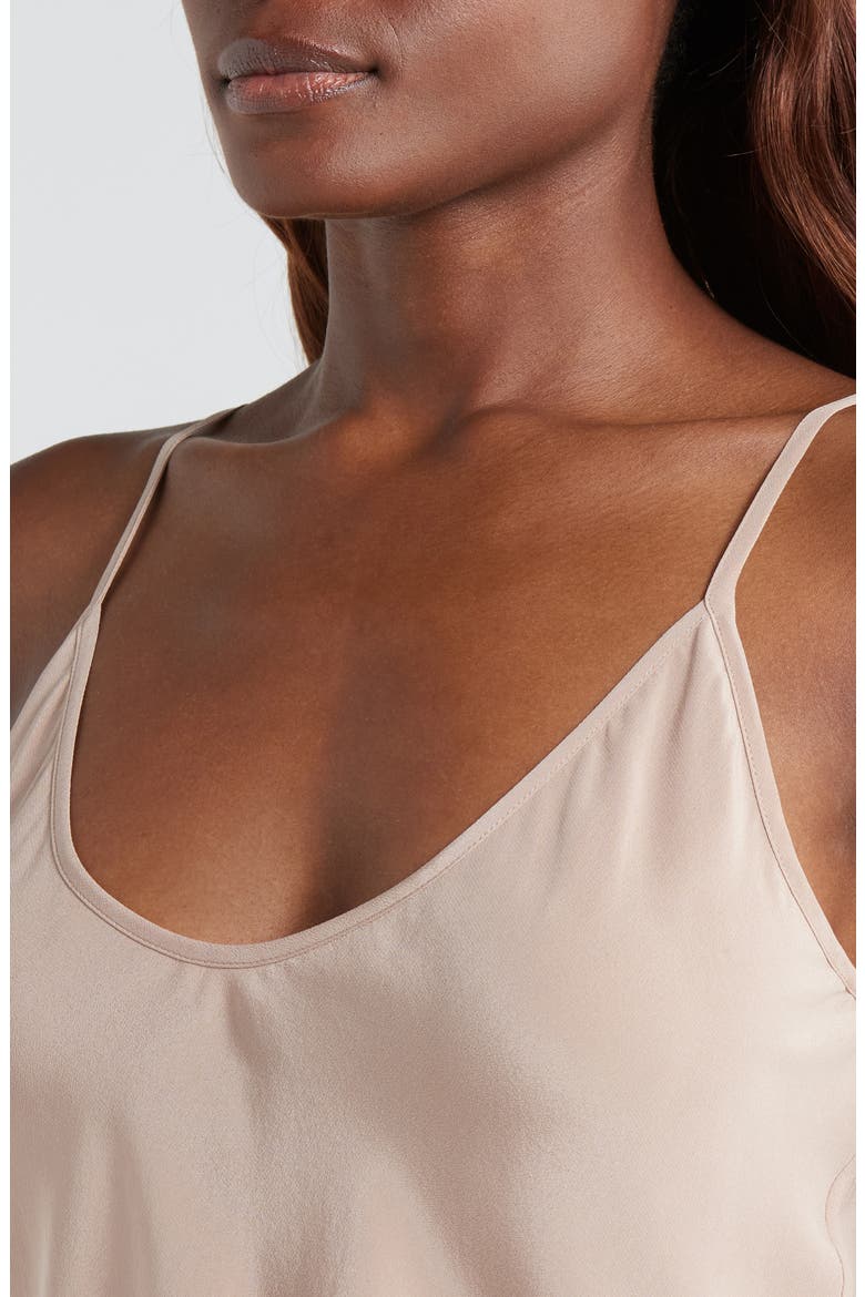 Lexi Silk Camisole, Alternate, color, CAPPUCCINO