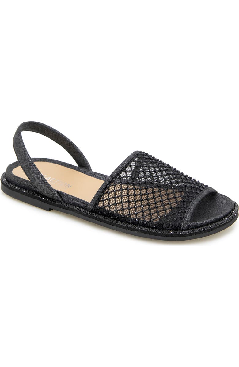 Reaction Kenneth Cole Saavi Rhinestone Mesh Sandal, Main, color,