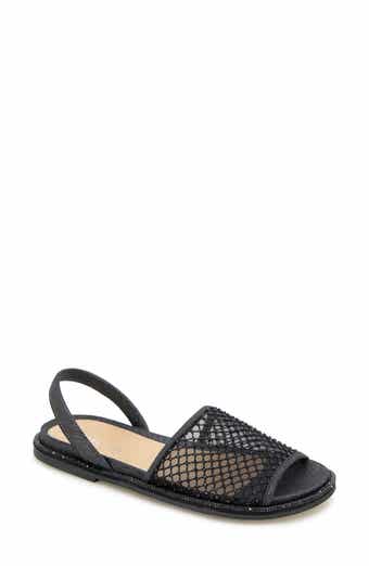 Saavi Rhinestone Mesh Sandal
