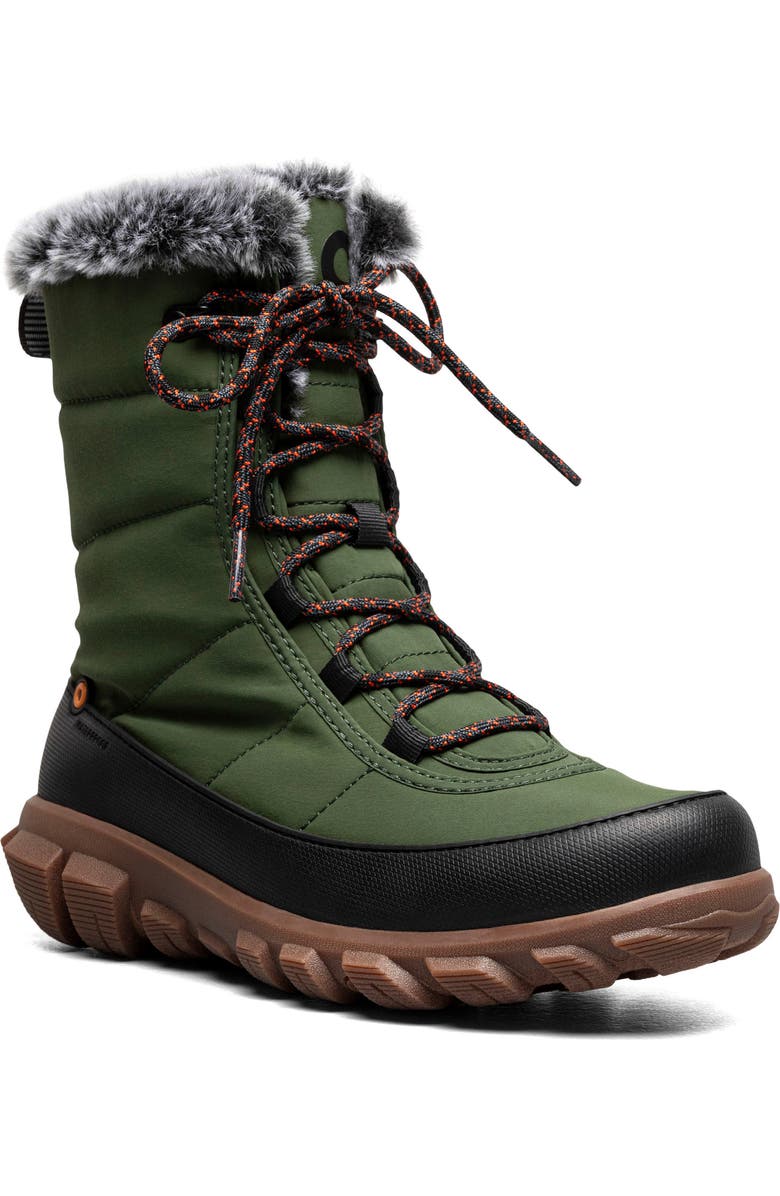 Bogs Cedar Quilted Waterproof Boot, Main, color, Cargo