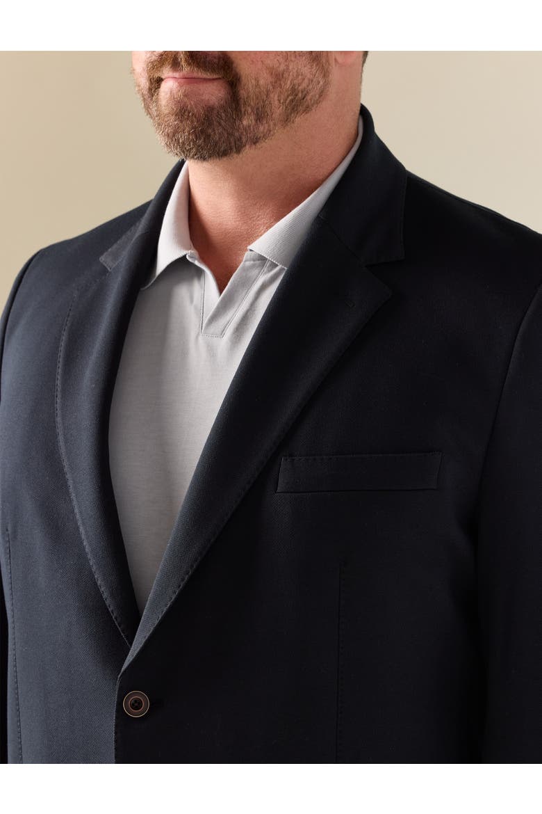 Big & Tall Classic Knit Sport Coat, Alternate, color, BLACK