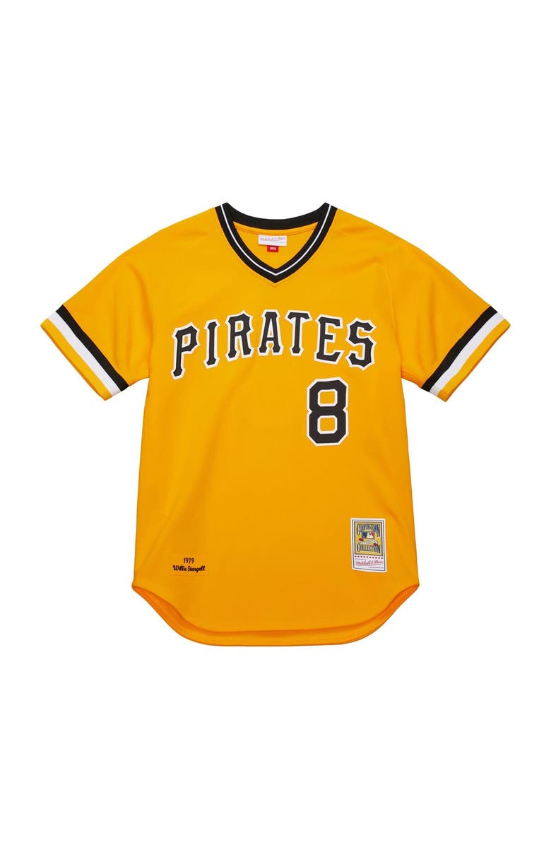 Mitchell & Ness Men's Mitchell & Ness Willie Stargell Gold Pittsburgh Pirates 1979 Throwback Authentic Jersey, Alternate, color, 