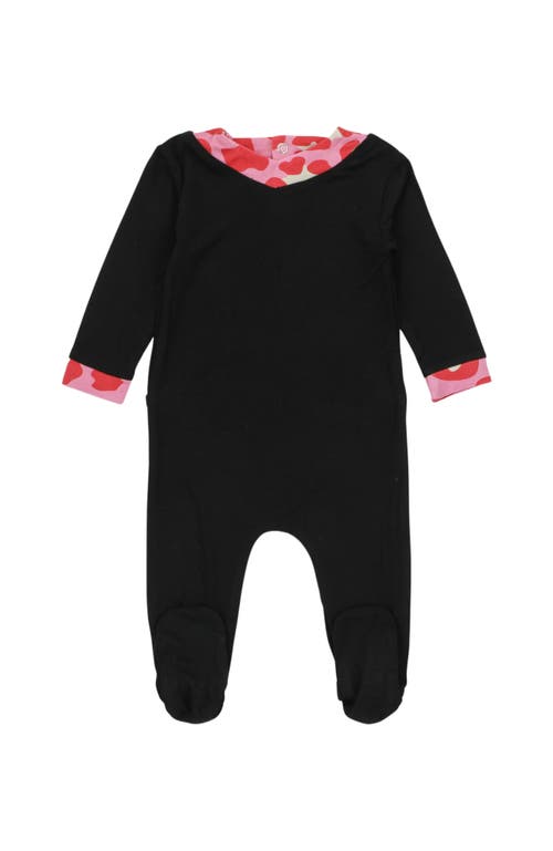 Noggiwear Leopard Footie In Black/red