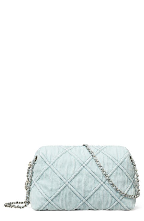 Fleming Denim Soft Crossbody Bag