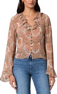 PAIGE Eve Silk Georgette Shirt