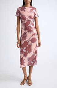 Diane von Furstenberg Amelie Floral Sequin Sheath Dress