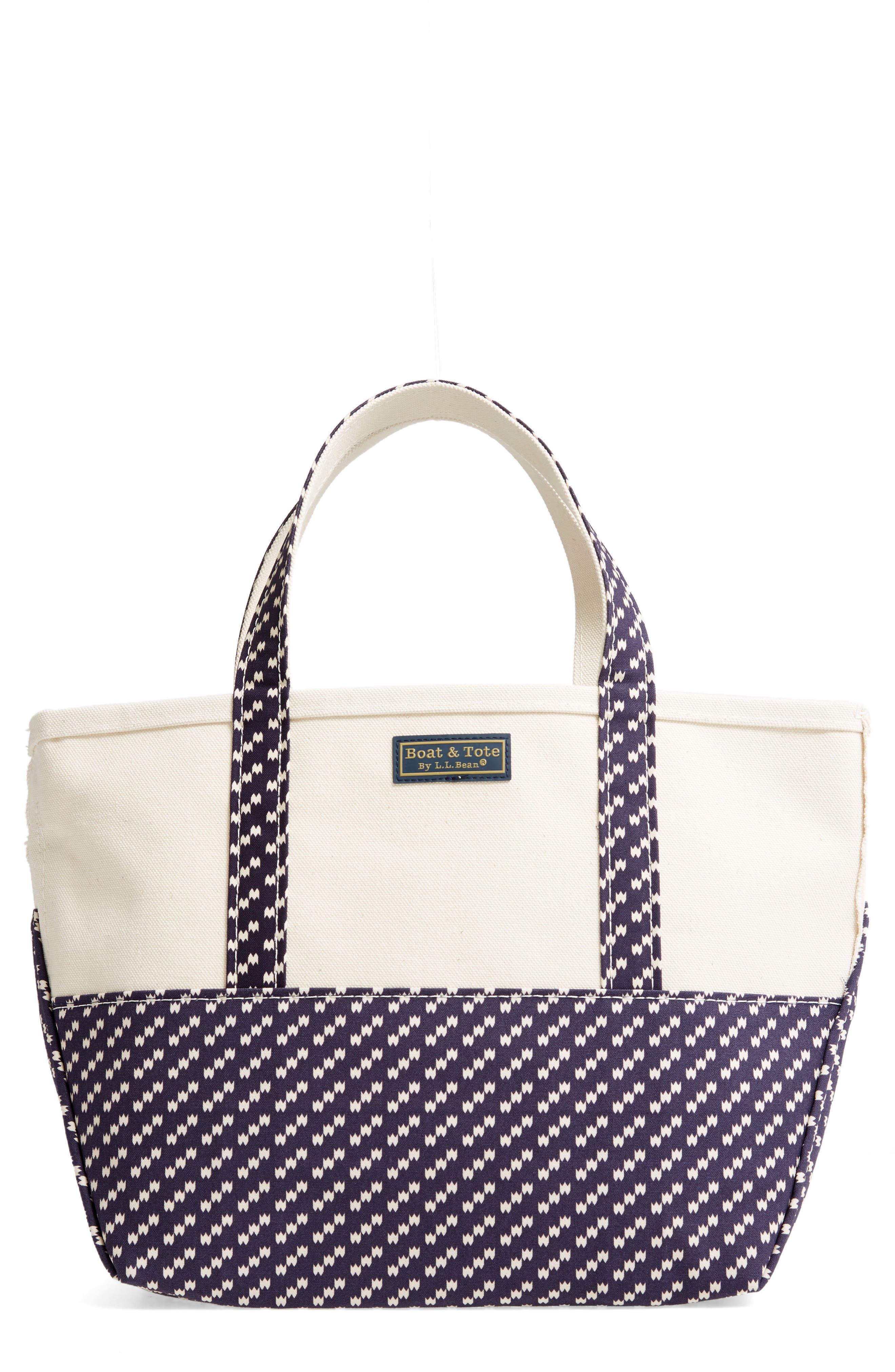 L.L.Bean Boat & Tote High Bottom Canvas Tote, Main, color, 