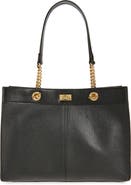 Anya Hindmarch Small Mortimer Eyelet Chain Crosshatch Leather Tote