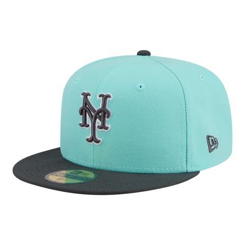 Men's New Era Turquoise/Charcoal New York Mets Two-Tone Color Pack 59FIFTY Fitted Hat