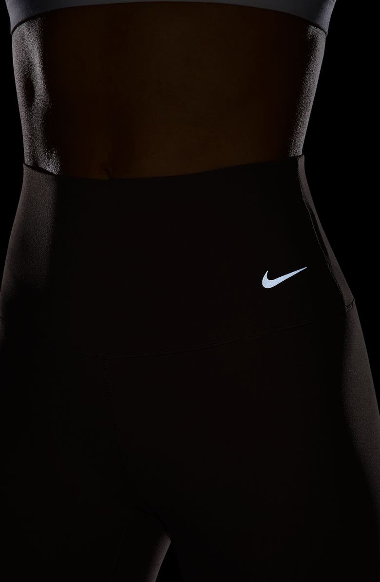 Nike Zenvy Gentle-Support High-Waisted 7/8 Leggings, Alternate, color, Mink Brown/ Black