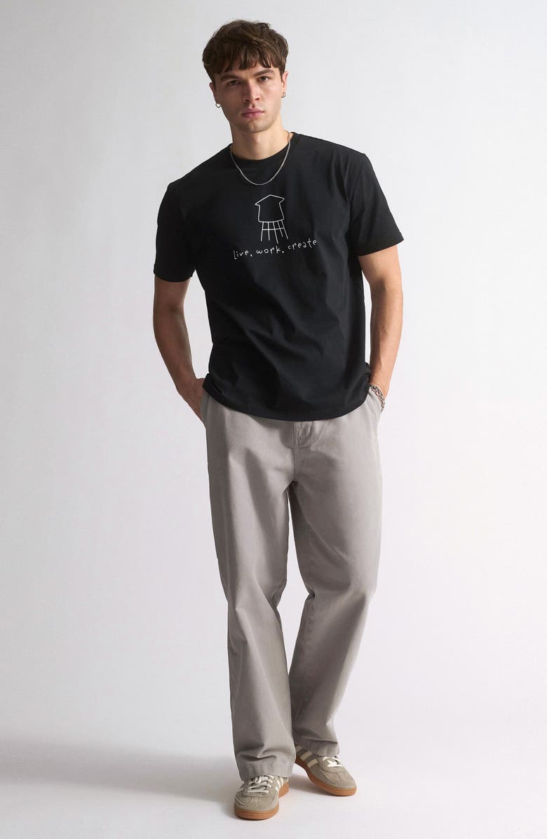 Brooklyn Industries Water Tower Graphic T-Shirt, Alternate, color, Black