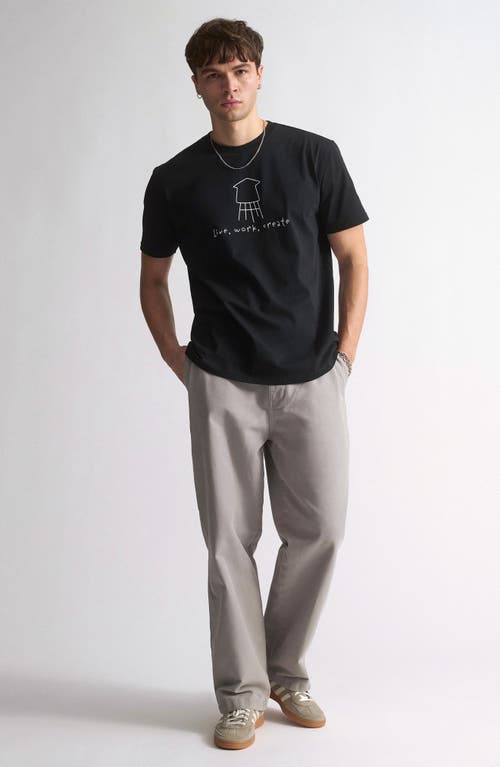 Brooklyn Industries Water Tower Graphic T-shirt In Black