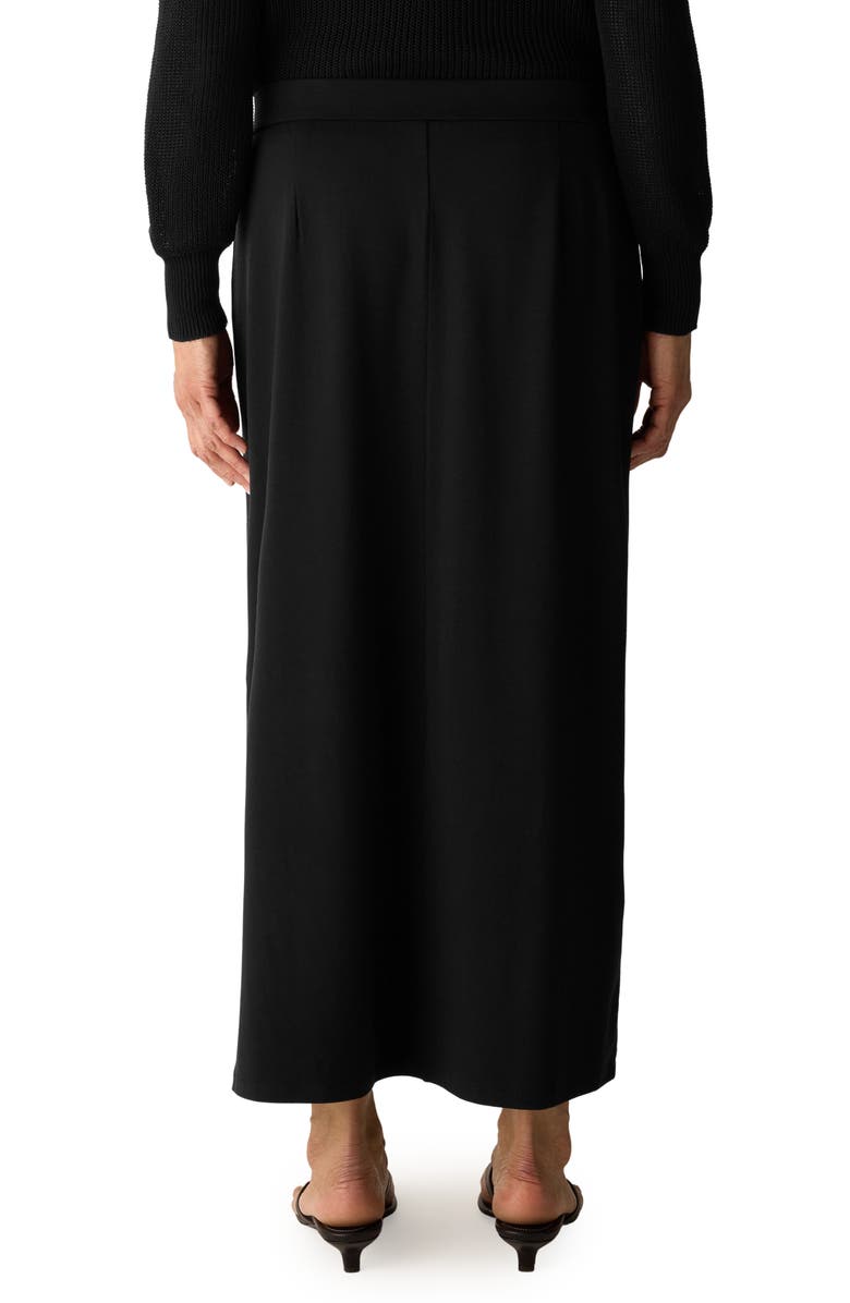 Eileen Fisher Jersey Midi Skirt, Alternate, color, Black