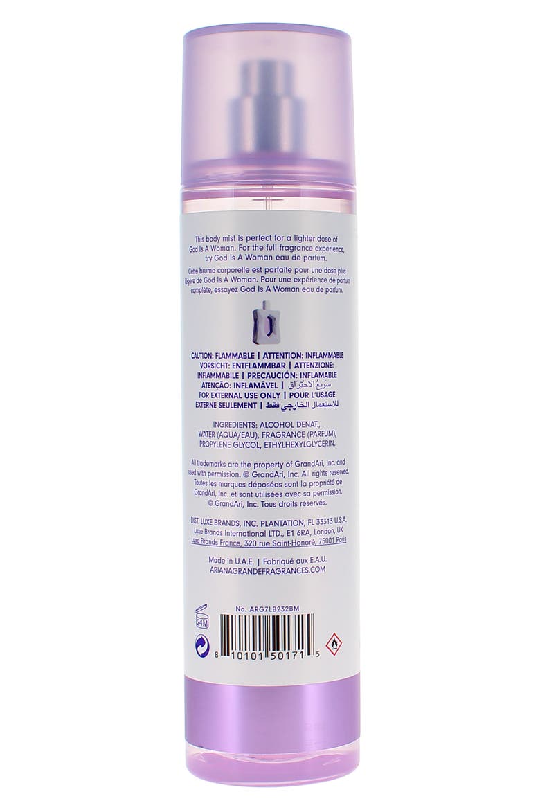 God is a Woman Body Mist, Alternate, color, NO COLOR